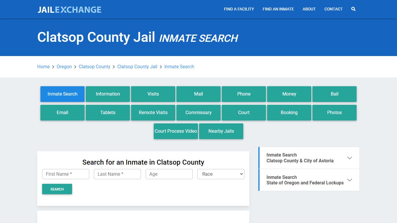 Clatsop County Jail, OR Inmate Search: Roster & Mugshots